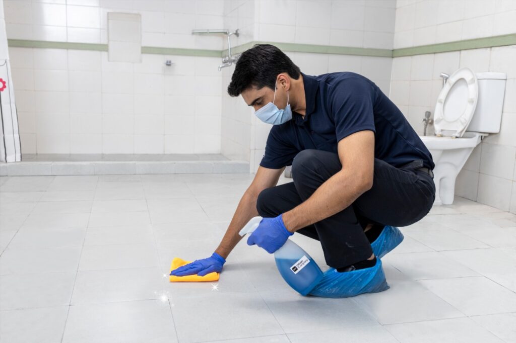bathroom cleaning